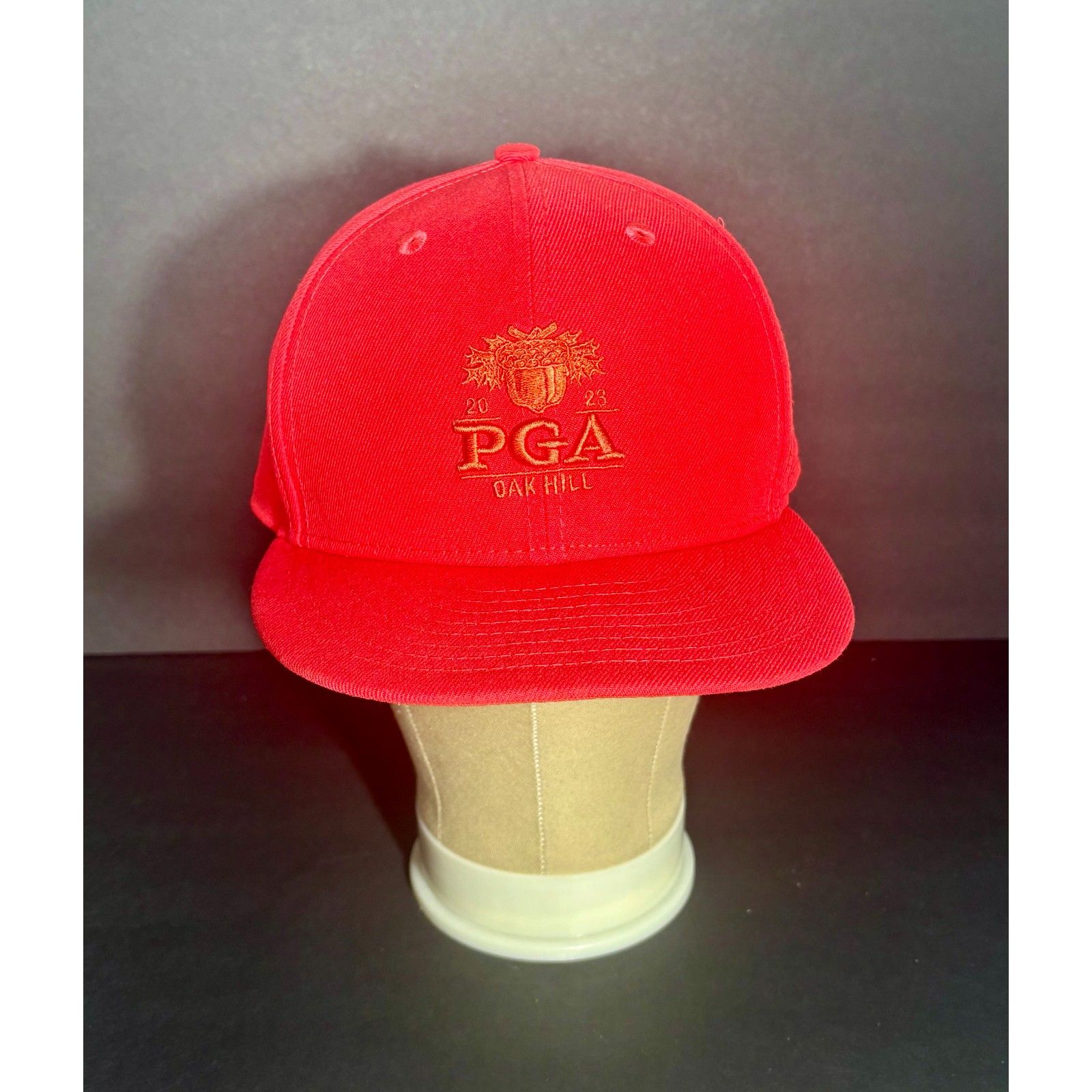 2023 Pga Championship Oak Hill Red Cap New Era 9fifty Snapback Adjustable Hat